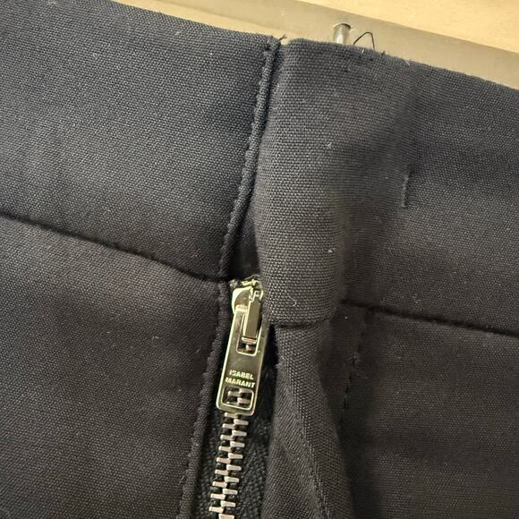 Isabel Marant Palirok Trousers Pants Pintuck Seams Dress Tailored Black US 2 - Picture 6 of 12